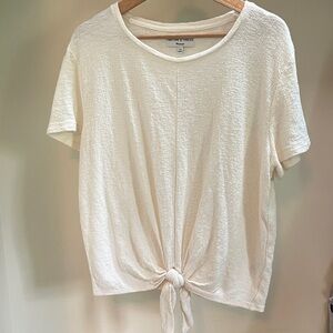 Madewell Tie-Front Tee Shirt